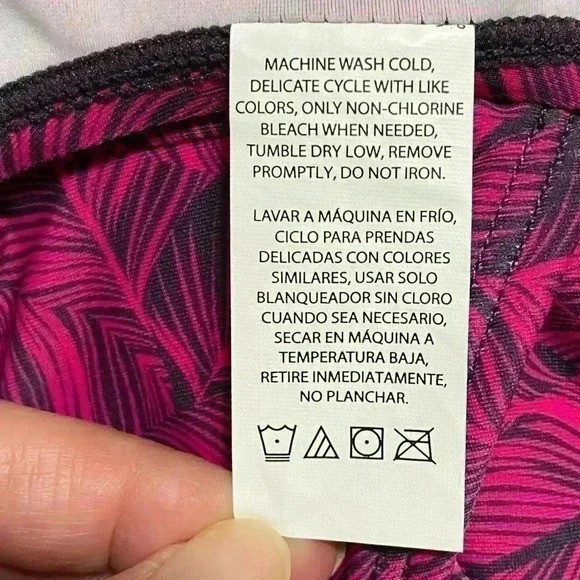 Eddie Bauer Swimsuit Women’s Large Pink Ruched Shaping Crisscross One Piece NWT - Picture 8 of 8